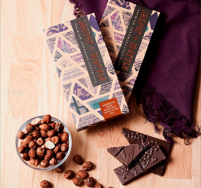 Jasper and Myrtle Chocolates Jasper and Myrtle Gianduja Dark