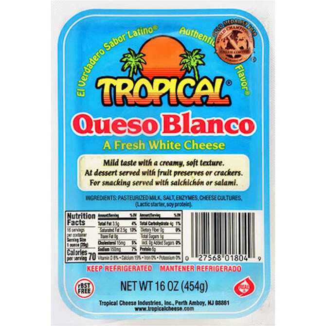Tropical Cheese Industries, Inc. Queso Blanco Best Gourmet Products
