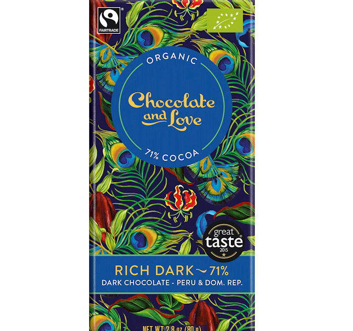 Chocolate and Love Rich Dark 71% Cocoa - Best Gourmet Products