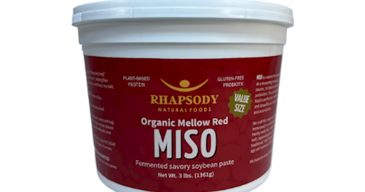 Rhapsody Natural Foods Organic Mellow Red Miso - Best Gourmet