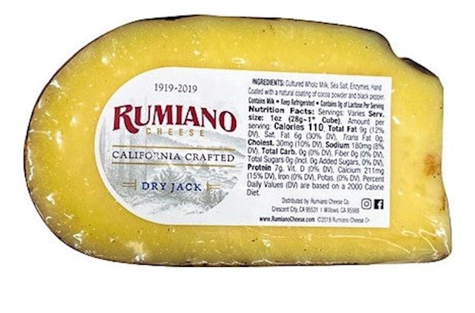 Rumiano Cheese Company Dry Jack - Best Gourmet Products | TasteAtlas