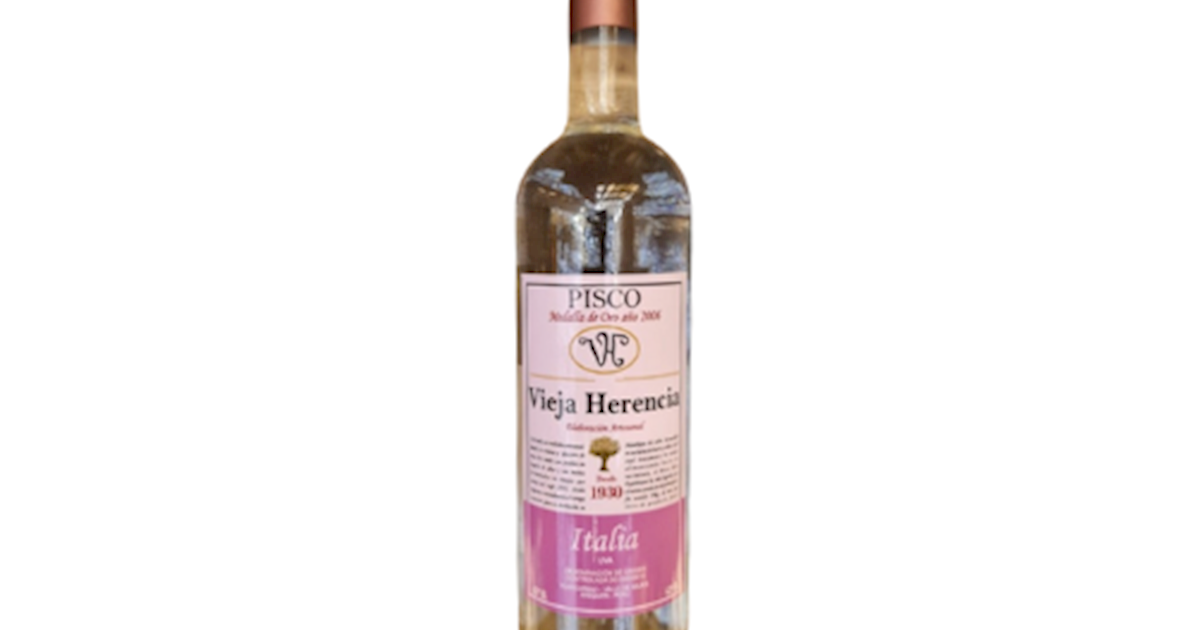 Bodega Vieja Herencia Pisco Puro Italia - Best Gourmet Products