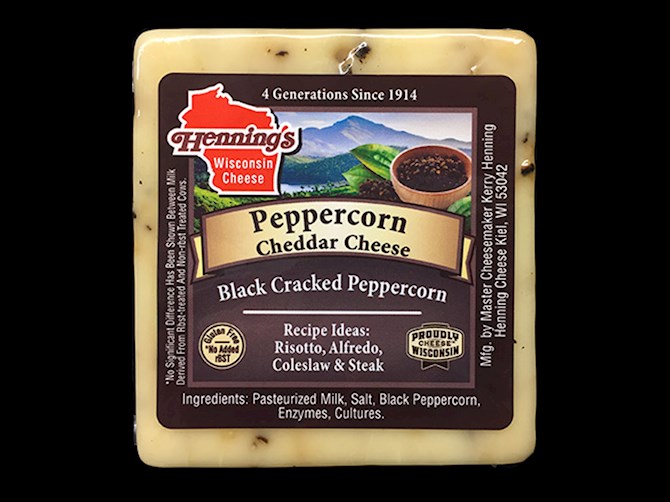 Henning Cheese Peppercorn Cheddar - Best Gourmet Products | TasteAtlas