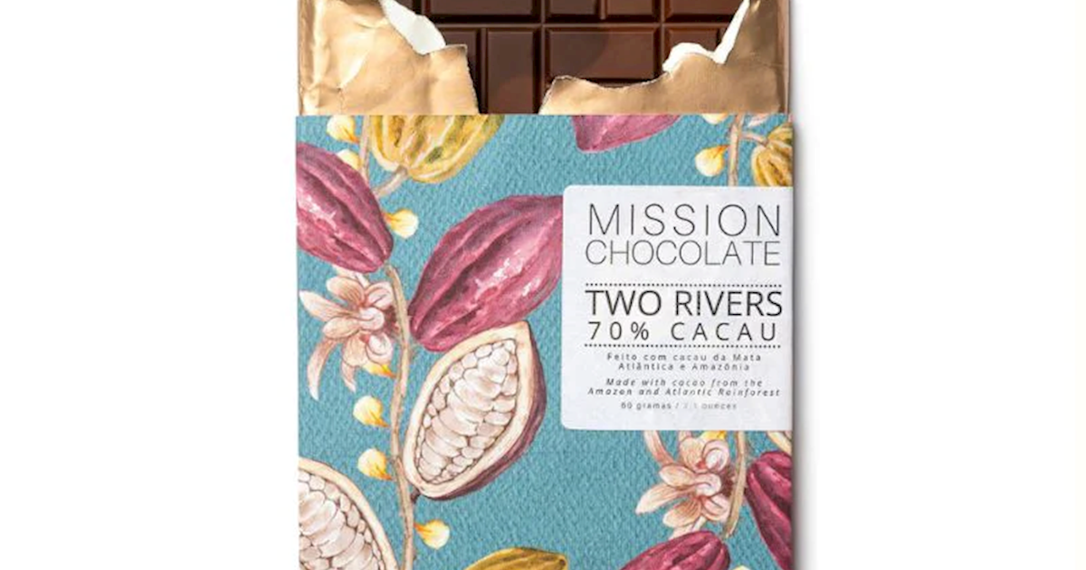 Mission Chocolate Organic Single-Origin Dark Chocolate Bar 70% Cacao – Amazonas, Brazil (6-Pack Mini Bars) view 2