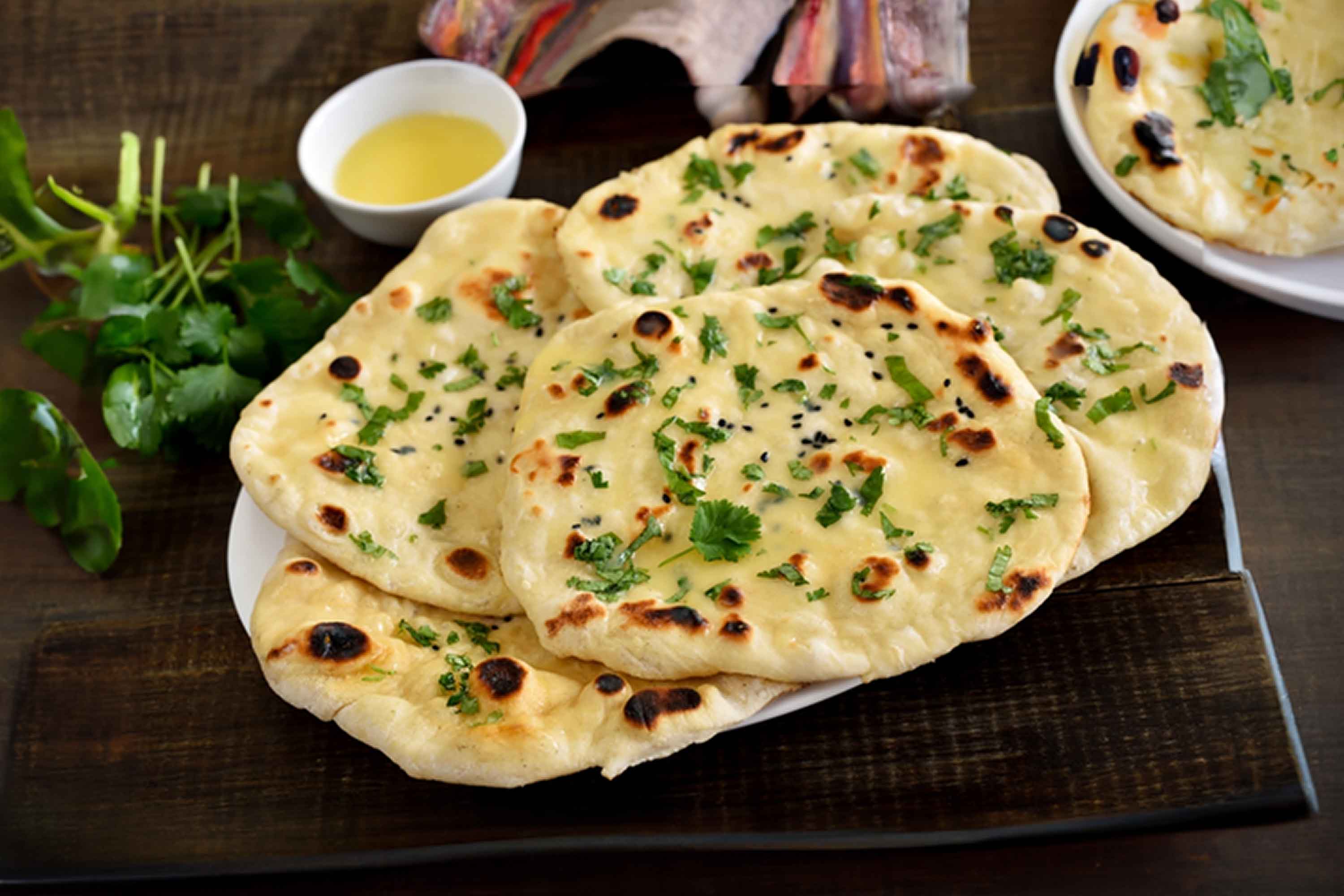 Butter garlic naan-image