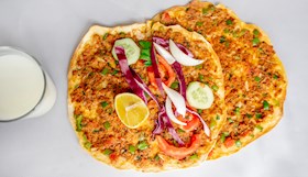 Lahmacun + Salad