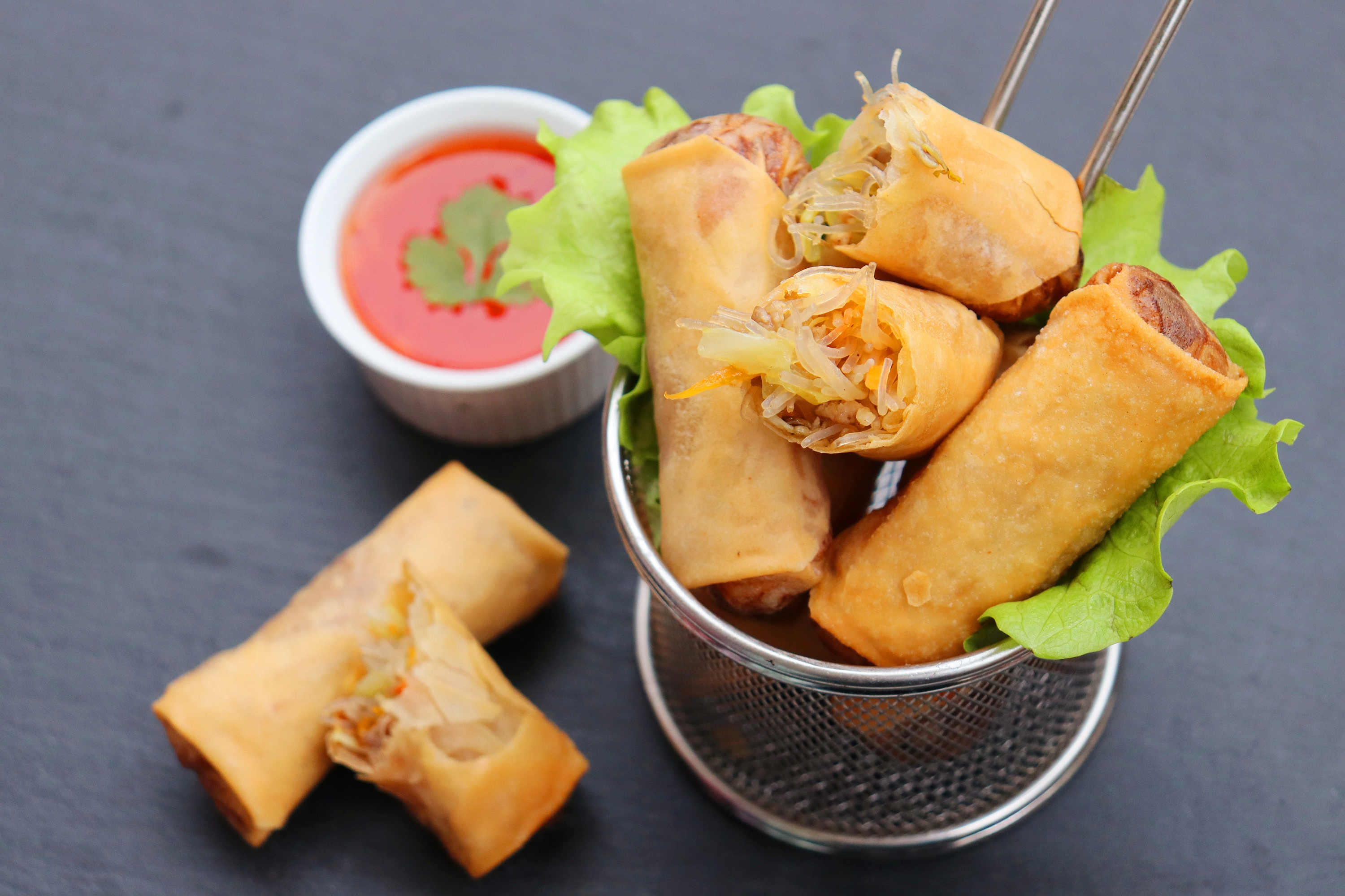 Pork and Cabbage Spring Rolls