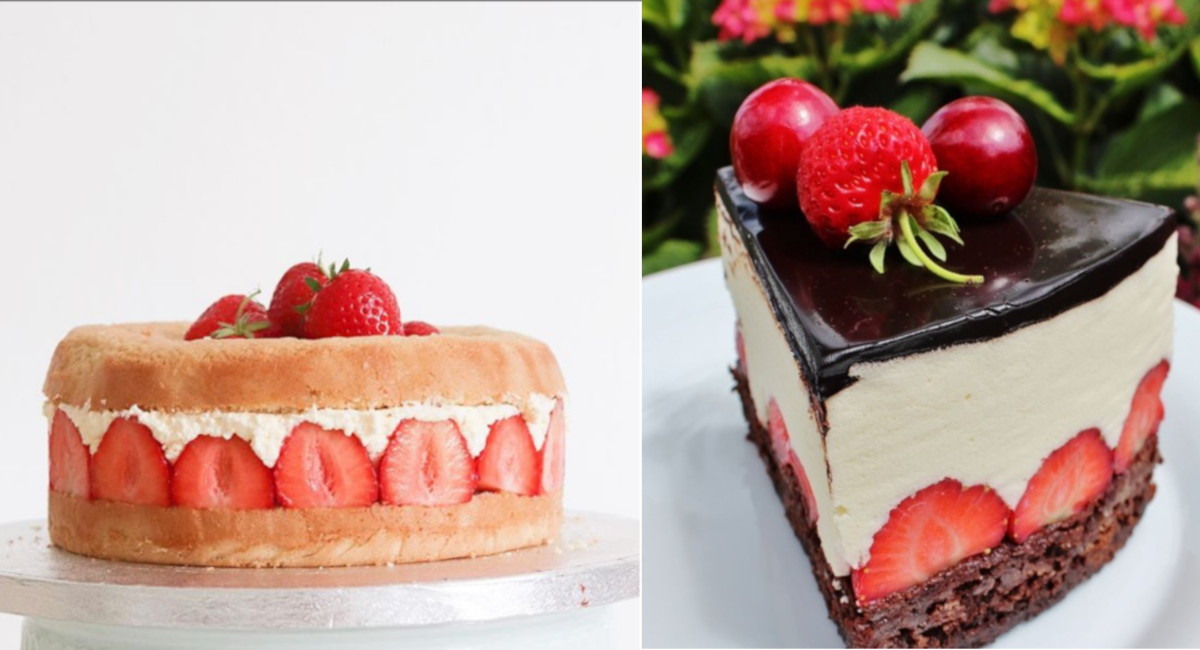 Fraisier Traditional Cake From France