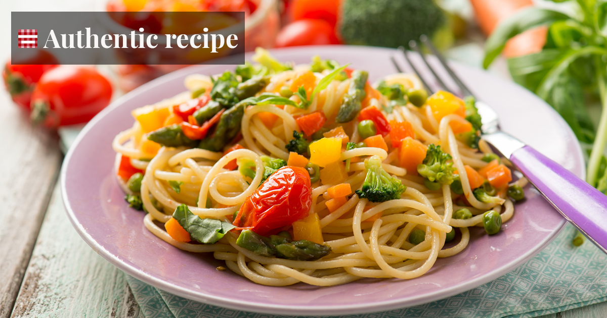 Pasta Primavera Authentic Recipe | TasteAtlas