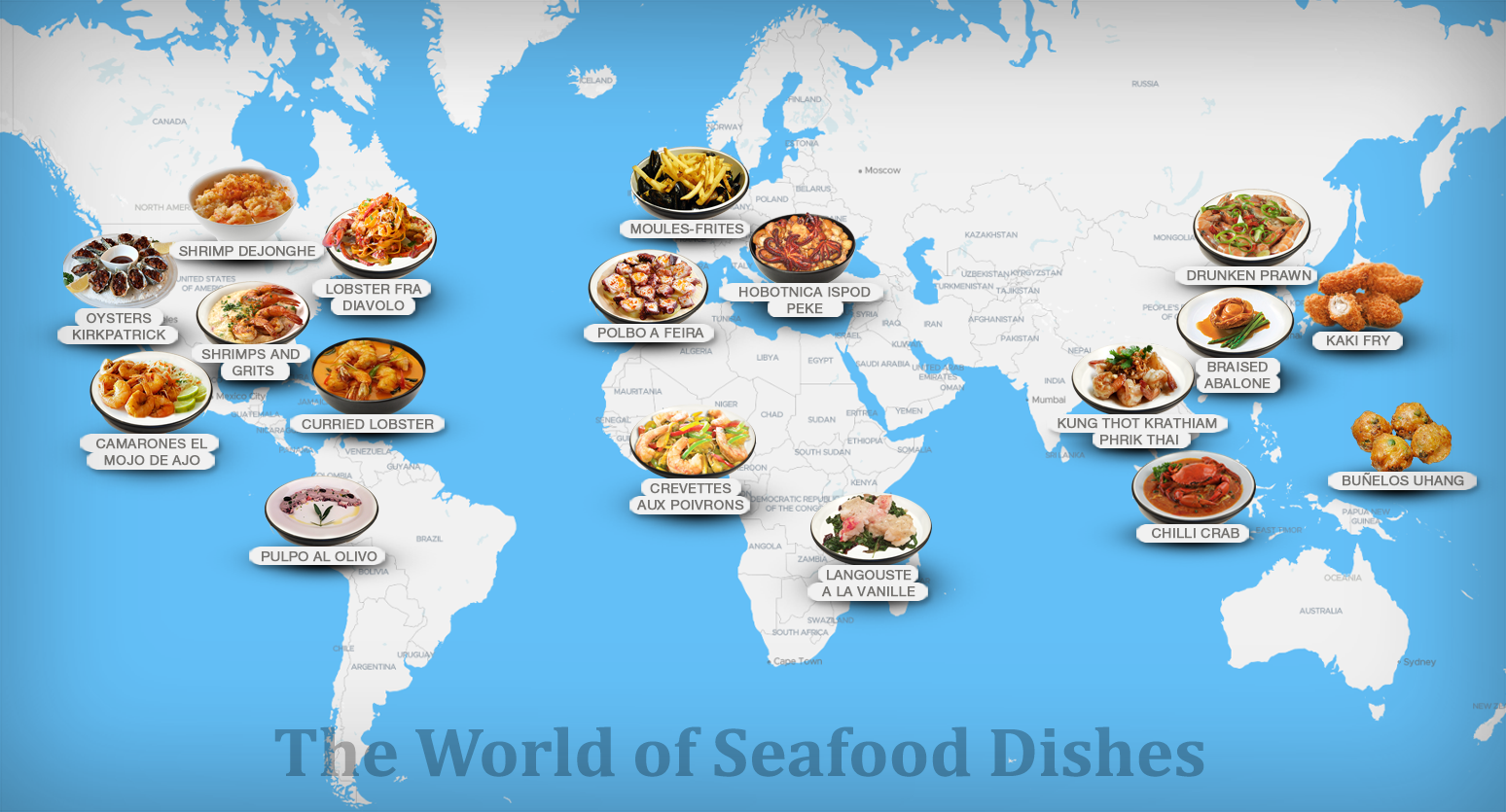 World Seafood Map 349 World Seafood Dishes TasteAtlas