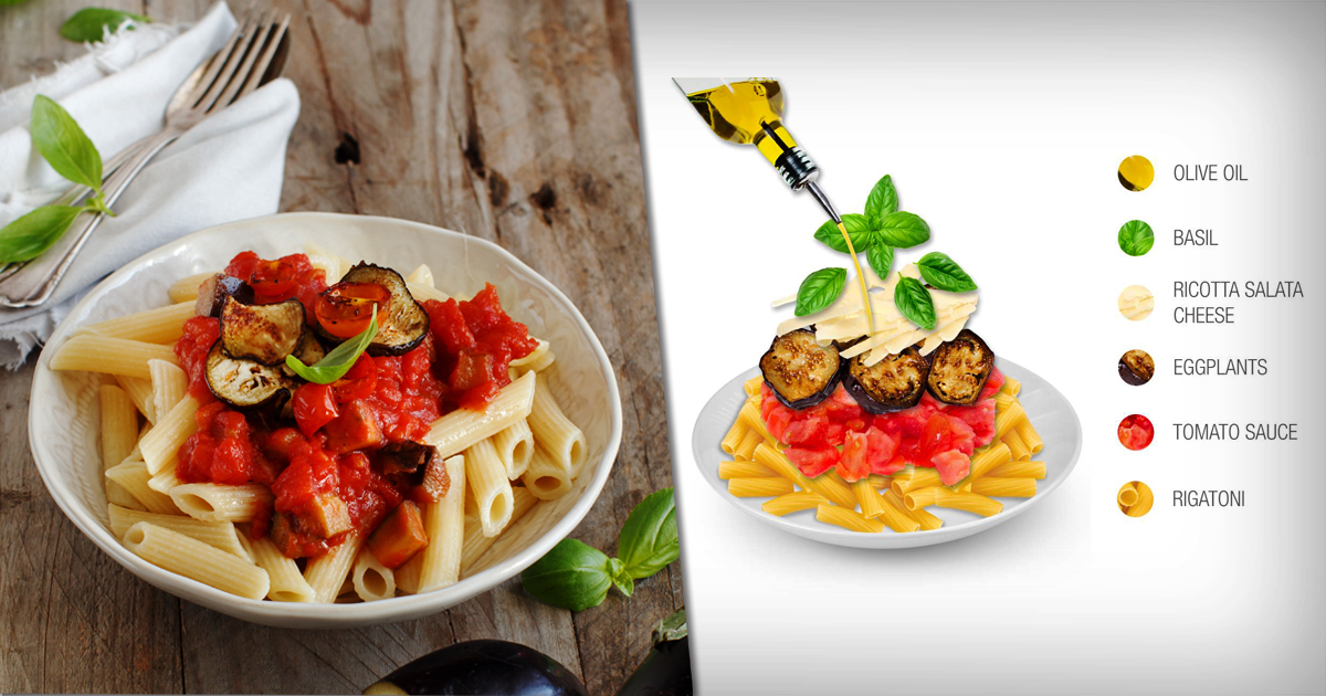 Pasta Alla Norma Traditional Pasta From Catania, Italy