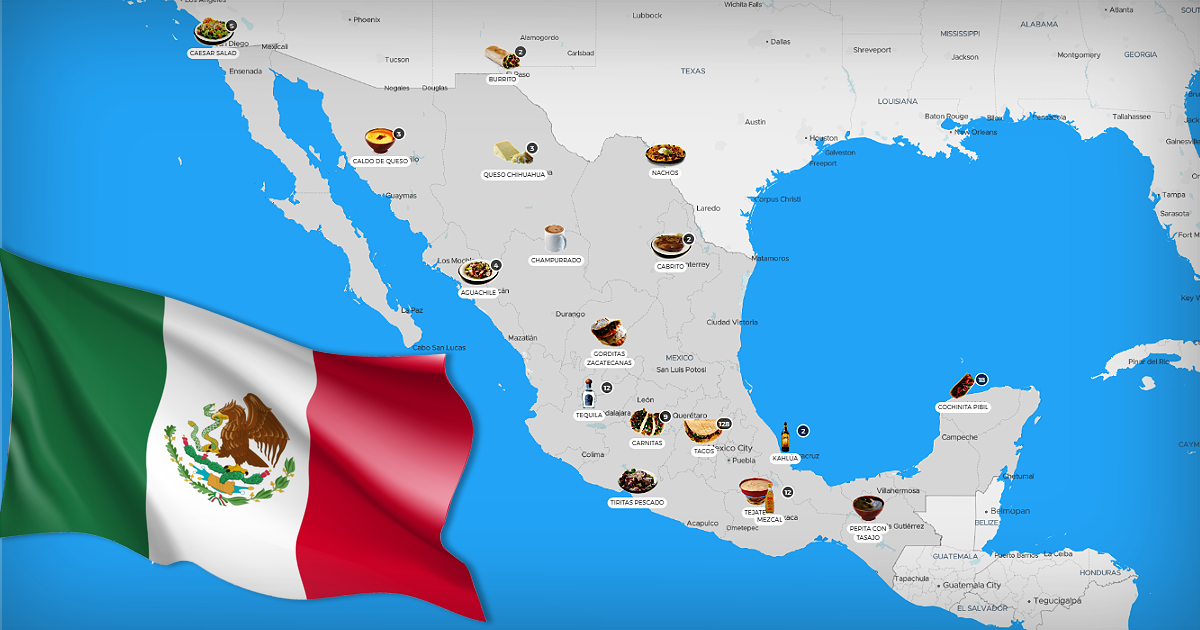 Mexican Food Map | Local Food in Mexico | TasteAtlas