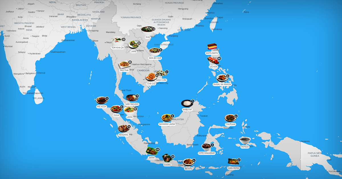 Southeast Asian Food Map | Local Food In Southeast Asia | TasteAtlas