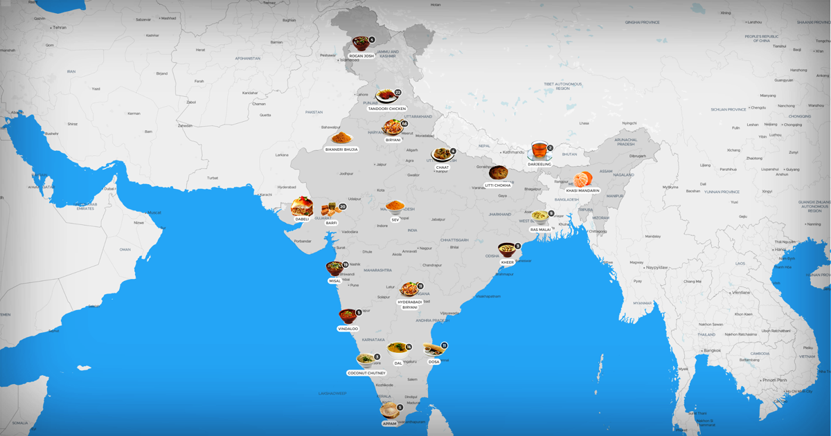 Indian Food Map | Local Food in India | TasteAtlas