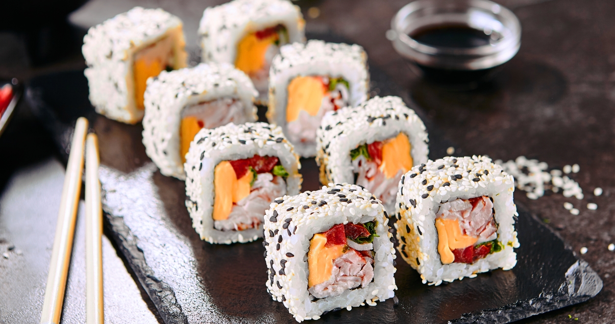 Uramaki Traditional Rice Dish From Los Angeles, United States of America