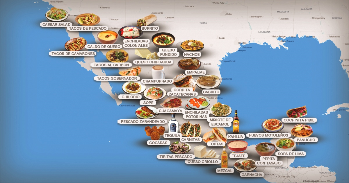 Mexican Food Map | Local Food in Mexico | TasteAtlas